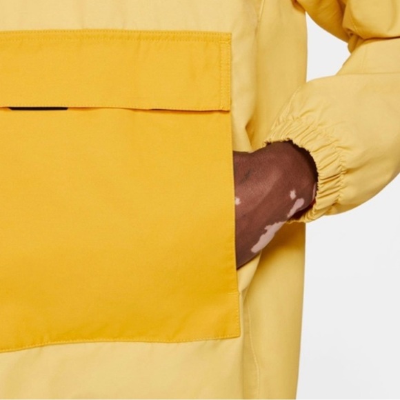 Nike Mens Sportswear Anorak Jacket - Saturn Gold (shorts are not included) Sz M - Picture 5 of 16